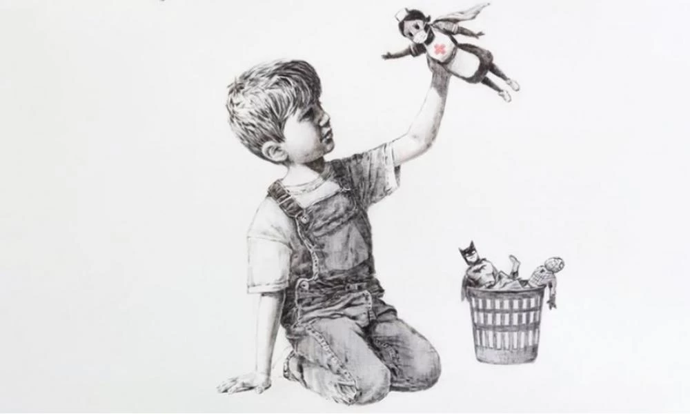 Μπάνκσι: Τιμή ρεκόρ έπιασε ο πίνακας με την νοσοκόμα – υπερήρωα